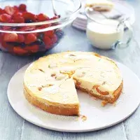 Tvarohový koláč s meruňkami