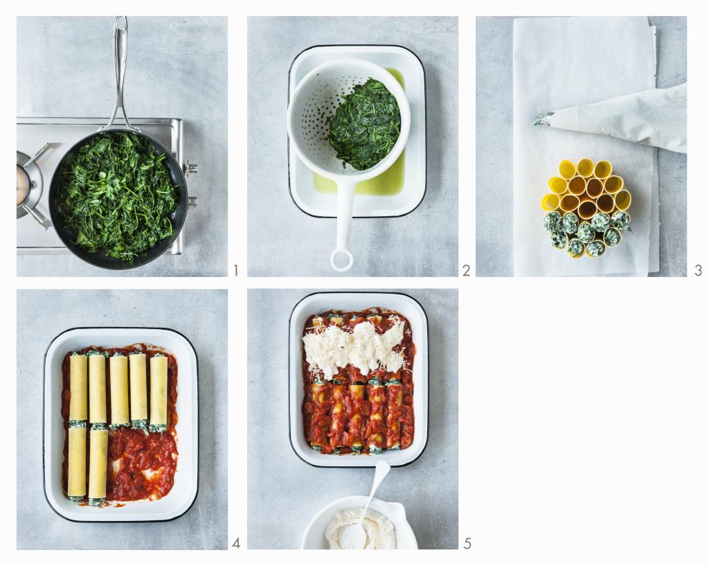 Cannelloni se špenátem a ricottou