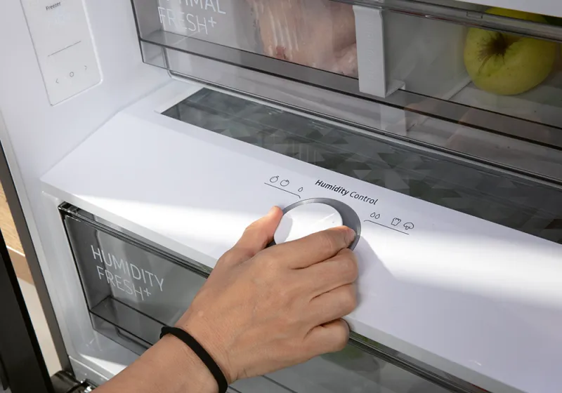 Nastavitelný stupeň vlhkosti v boxu