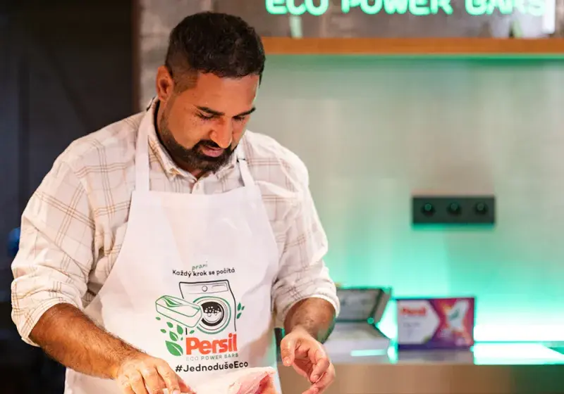 Pavel Berky na akci Persil