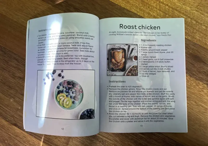 Kuchařka Kate Middleton