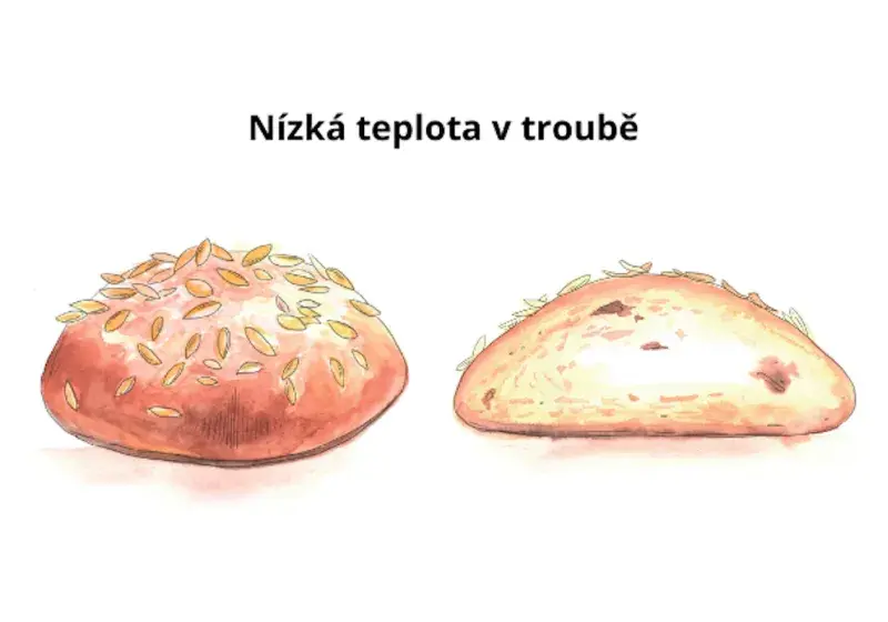 Nízká teplota v troubě