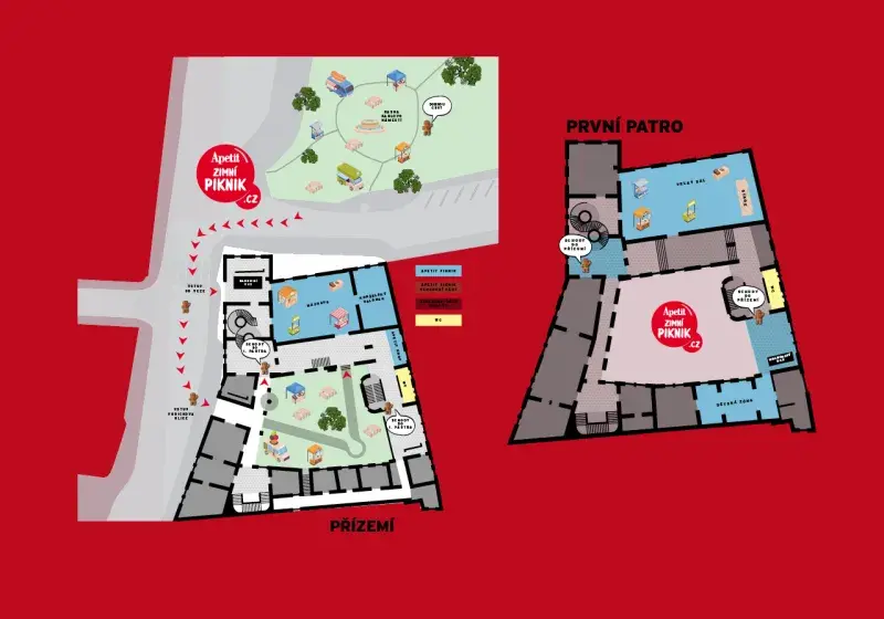 Zimní Apetit piknik mapa