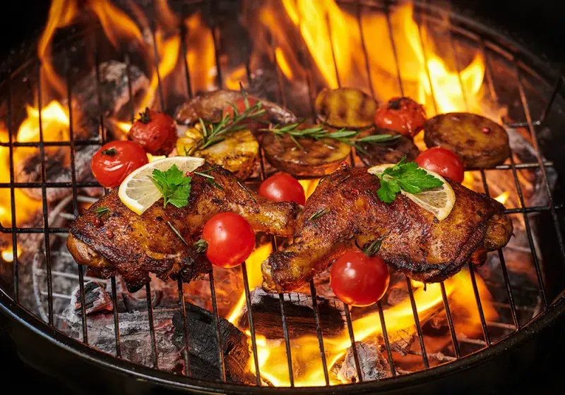 Grilovačka v létě