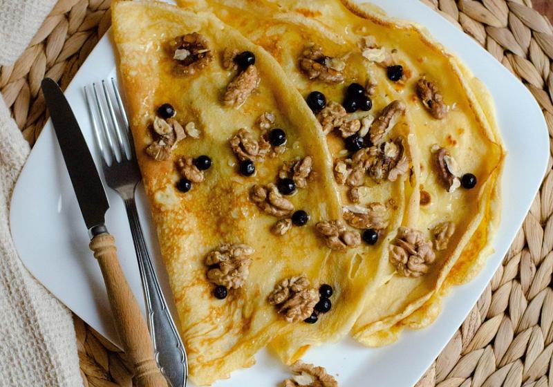 Palačinky s ořechy Palačinky s ořechy